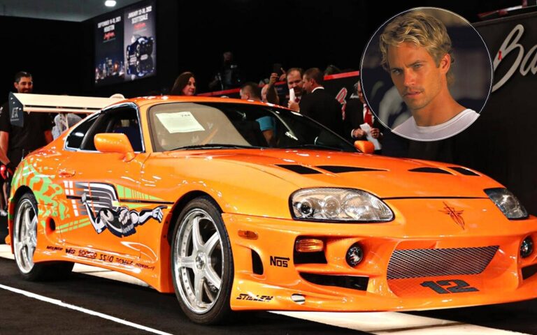 Paul Walker Toyota Supra, side profile